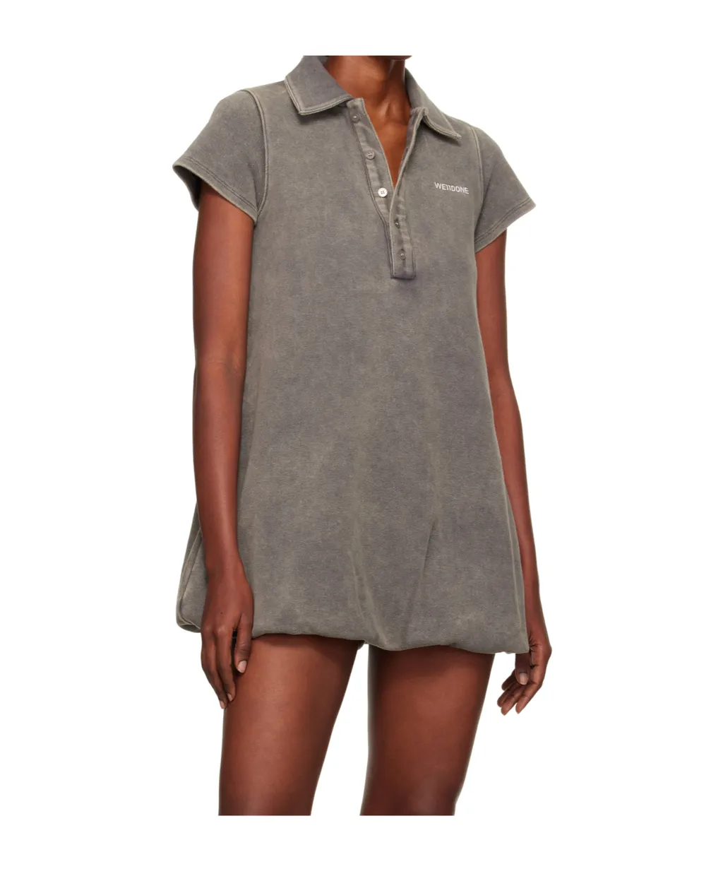 Logo-Embroidered Polo Dress
