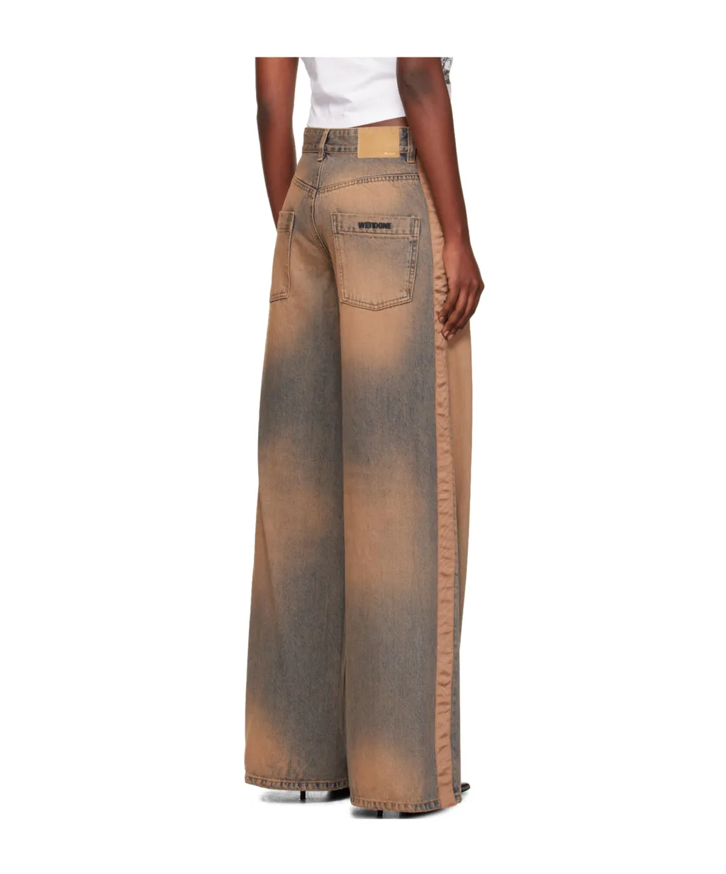 Faded Panelled Jeans