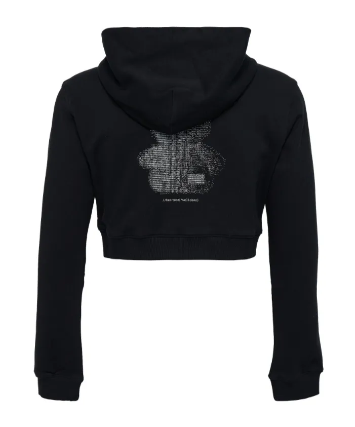 We11Done Cropped Zip-Up Hoodie