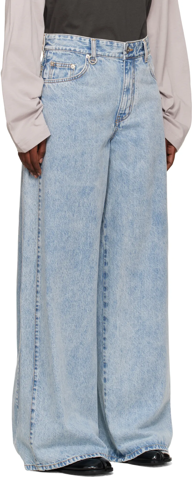 Side-Tuck Denim