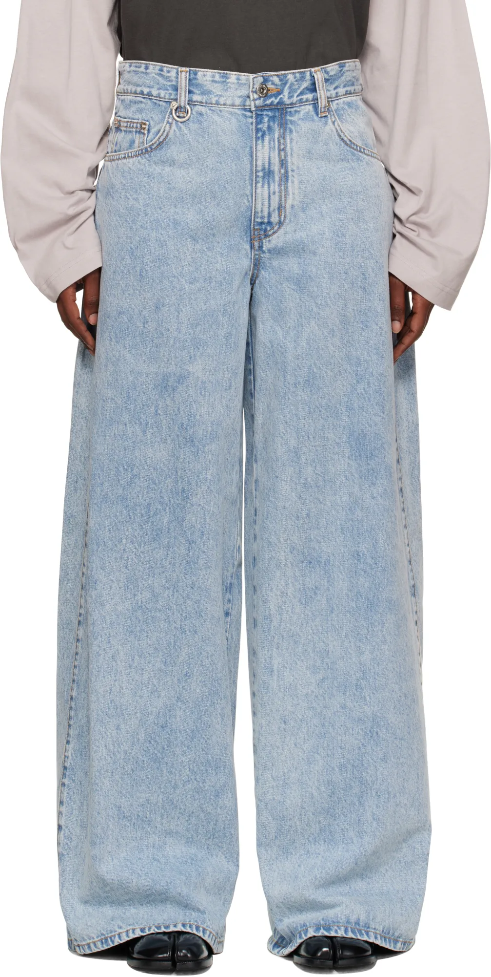 Side-Tuck Denim