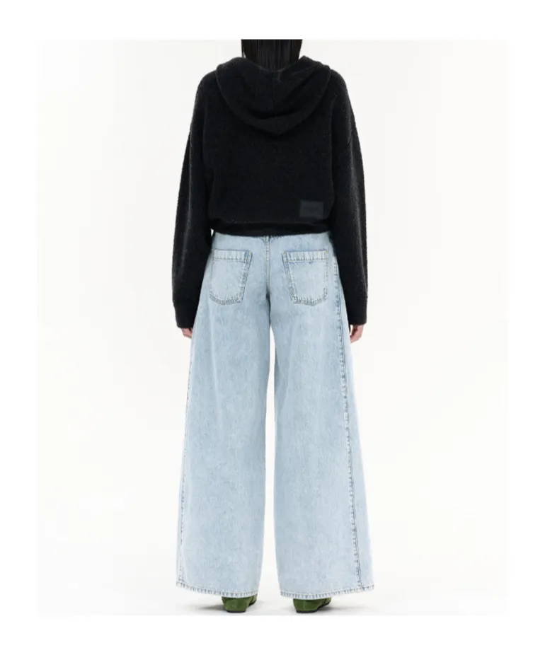 Side-Tuck Denim