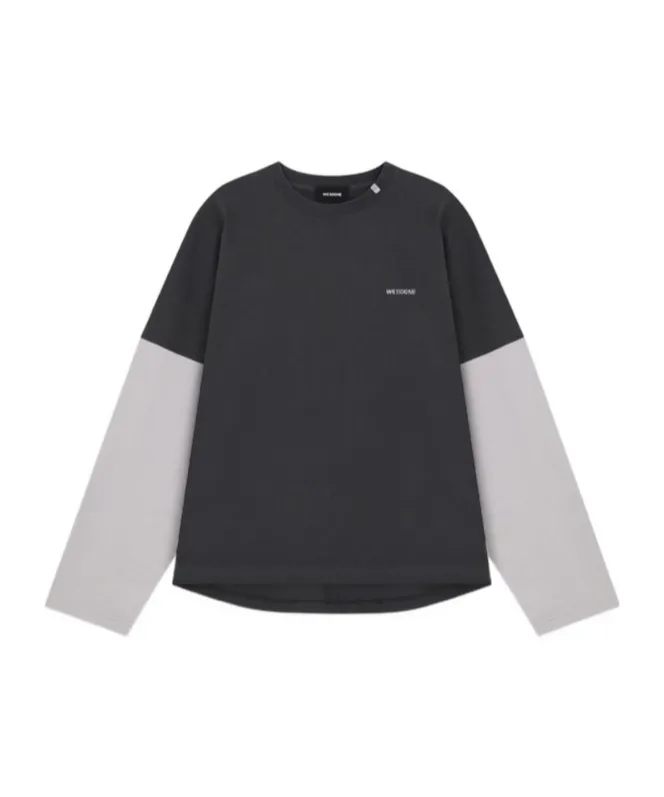 Two-Tone Long-Sleeve Top