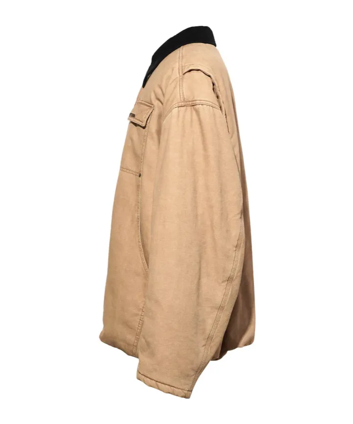 Corduroy-Collar Cotton Jacket