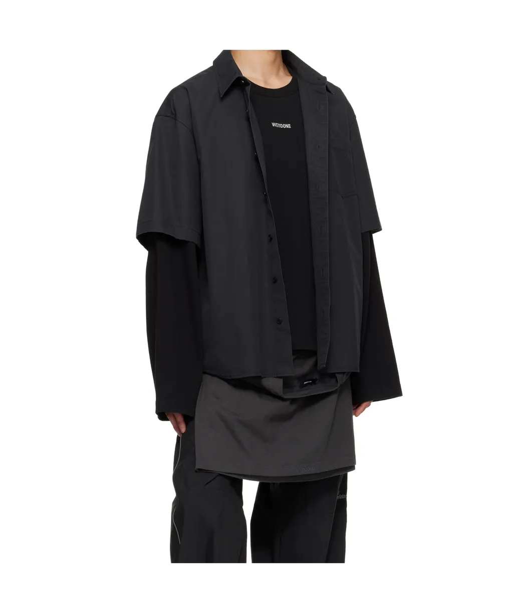 Double-Layered Cotton Shirt
