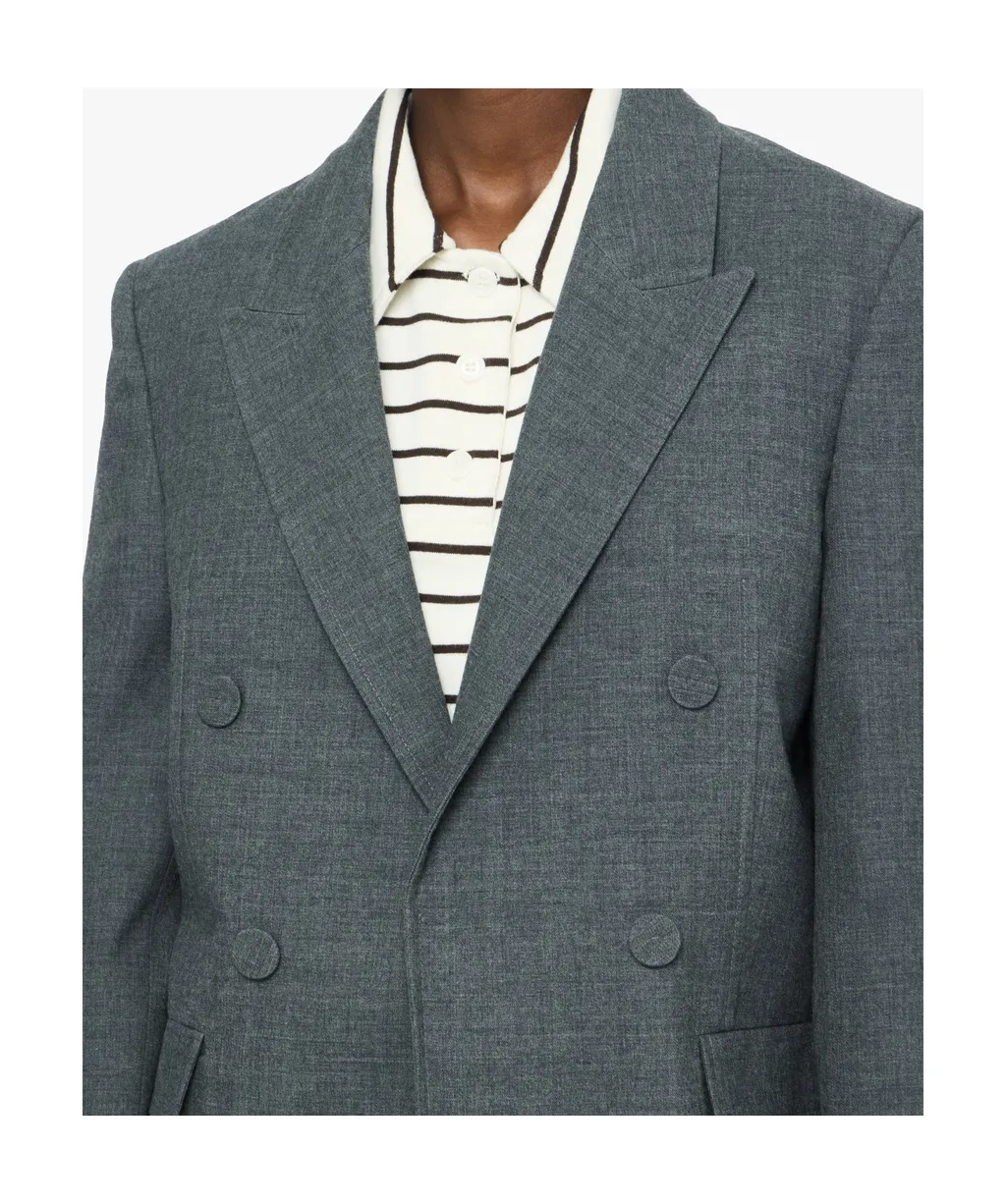 Double-Breasted Wool Blazer