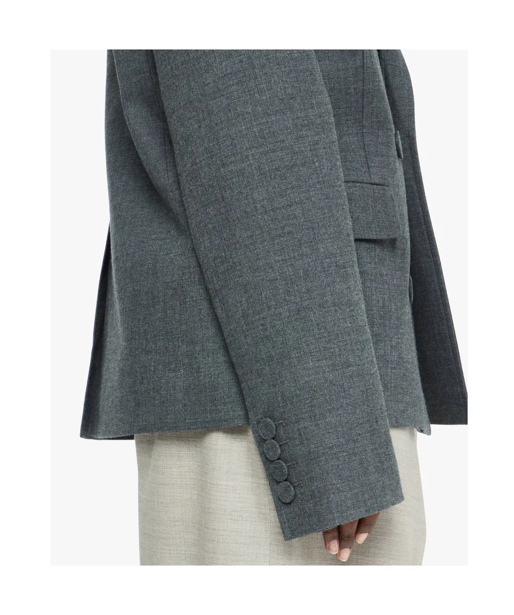 Double-Breasted Wool Blazer