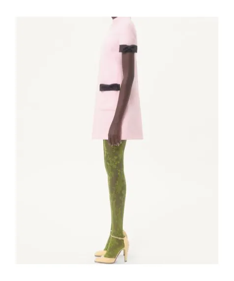 Valentino Crepe Couture Bow Detailed Mini Dress