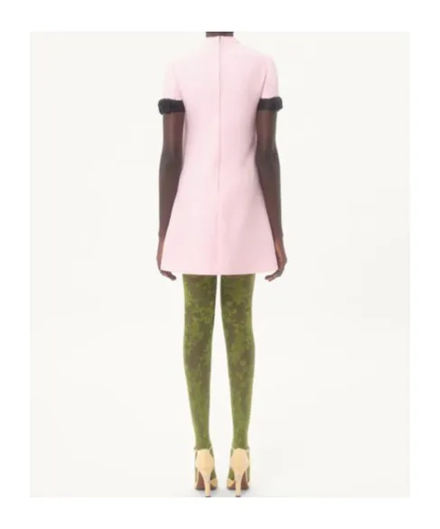 Valentino Crepe Couture Bow Detailed Mini Dress