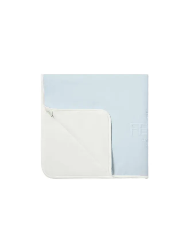 Light Blue Jersey Baby Blanket