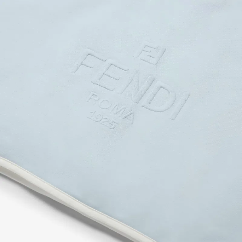 Light Blue Jersey Baby Blanket