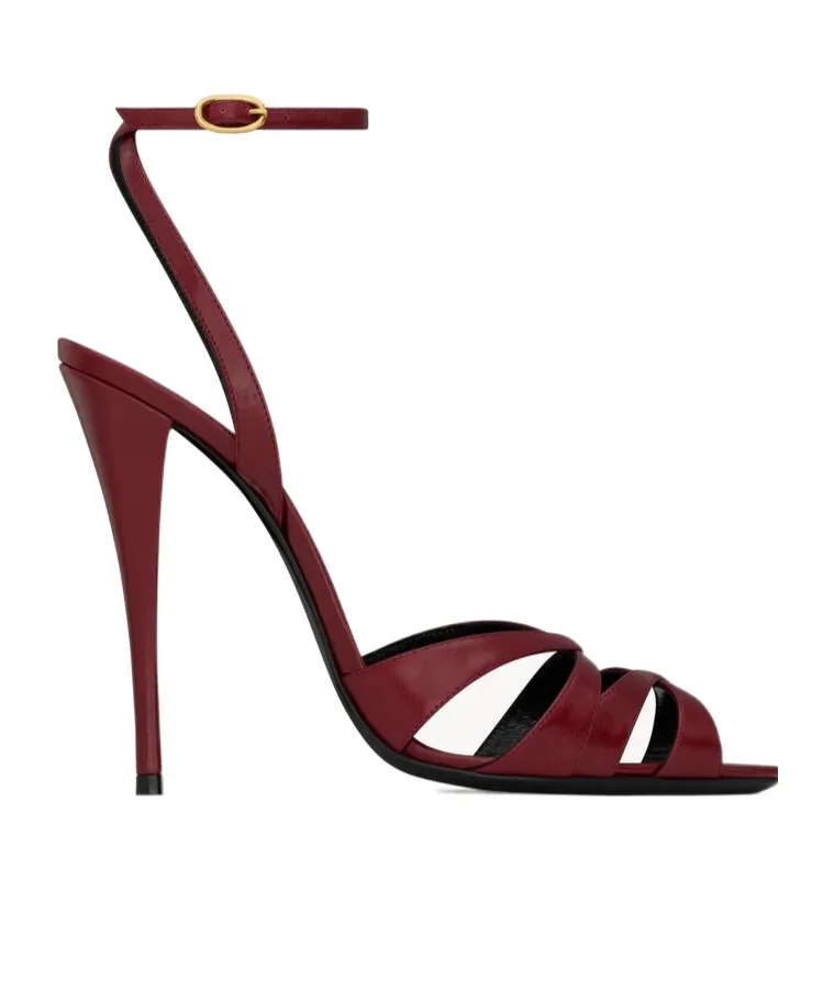 Chandelle Sandals In Smooth Leather