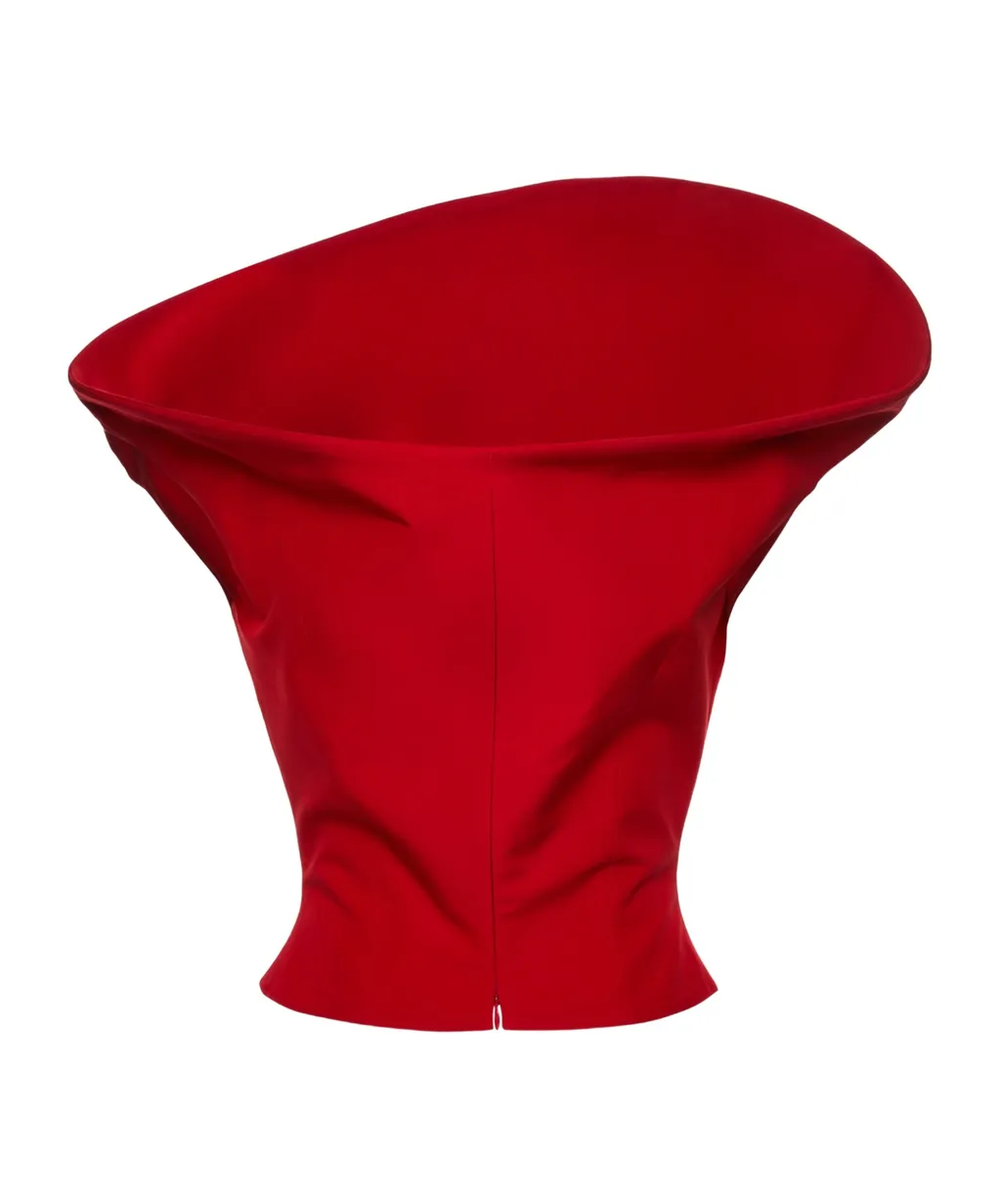 Cowl-Neck Cropped Top