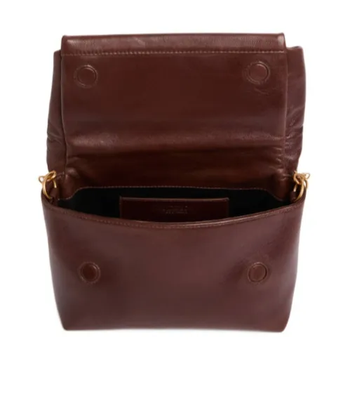 Twisted-Handle Leather Tote Bag