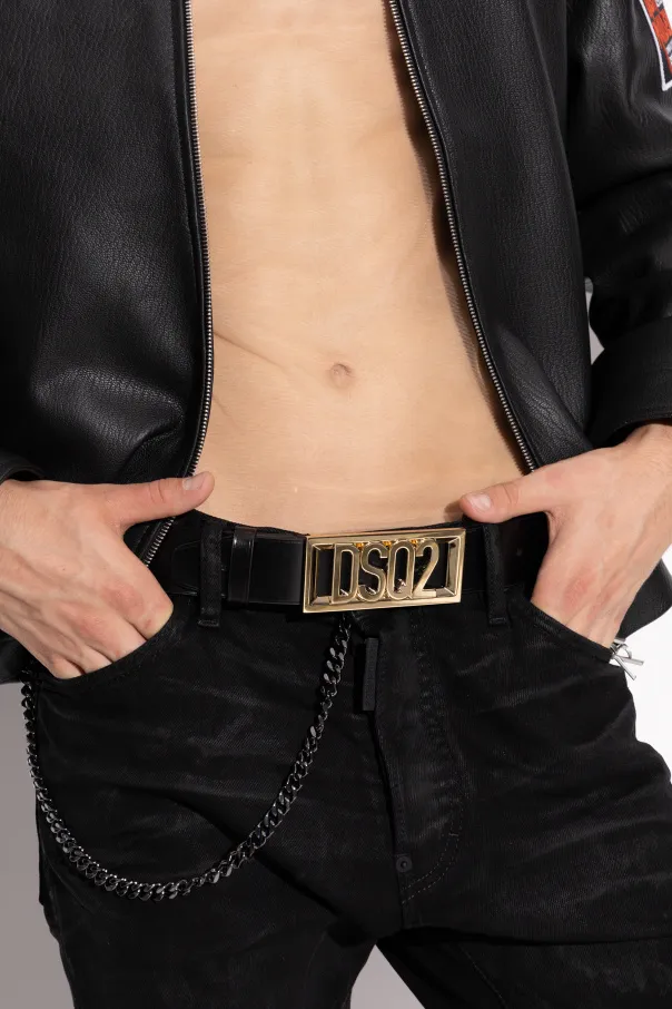 Logo-Detail Leather Belt