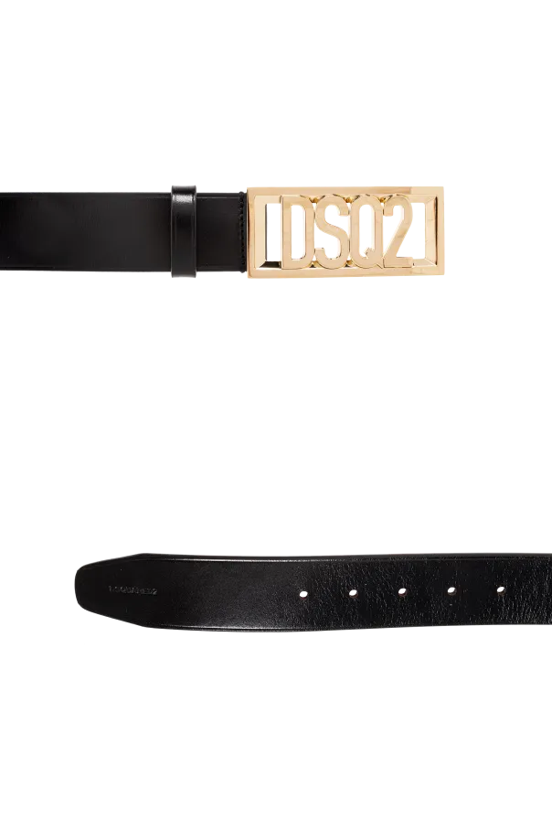 Logo-Detail Leather Belt
