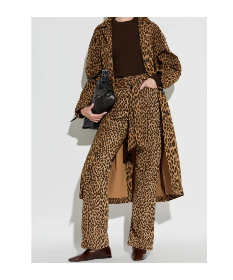 Leopard Print Casual Pants