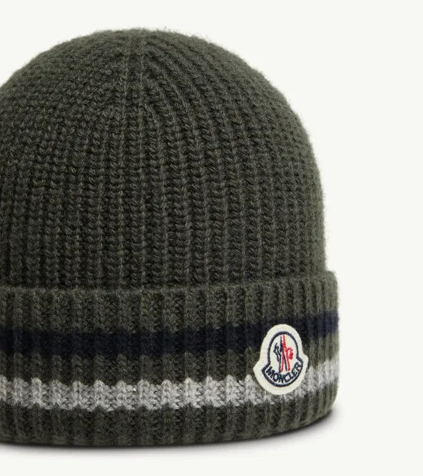 Striped Wool Beanie