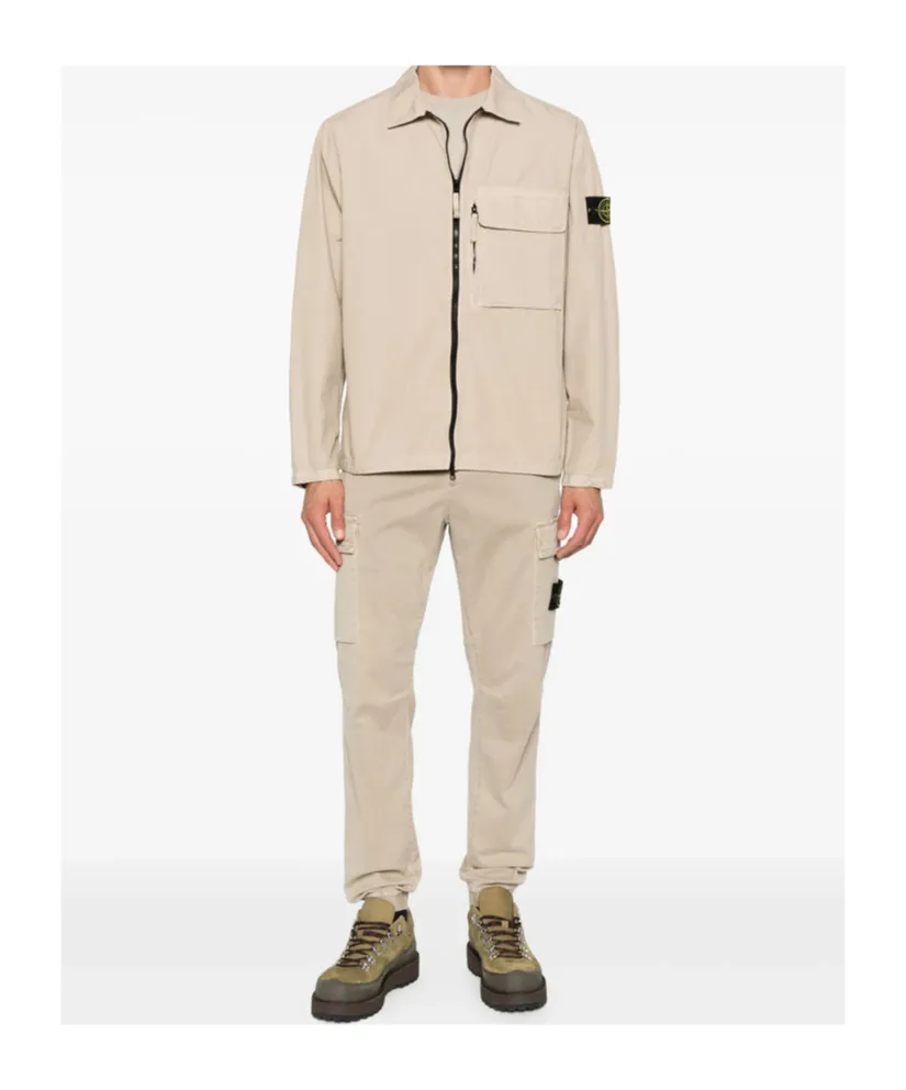 Stone Island Logo Patch Cargo Trousers