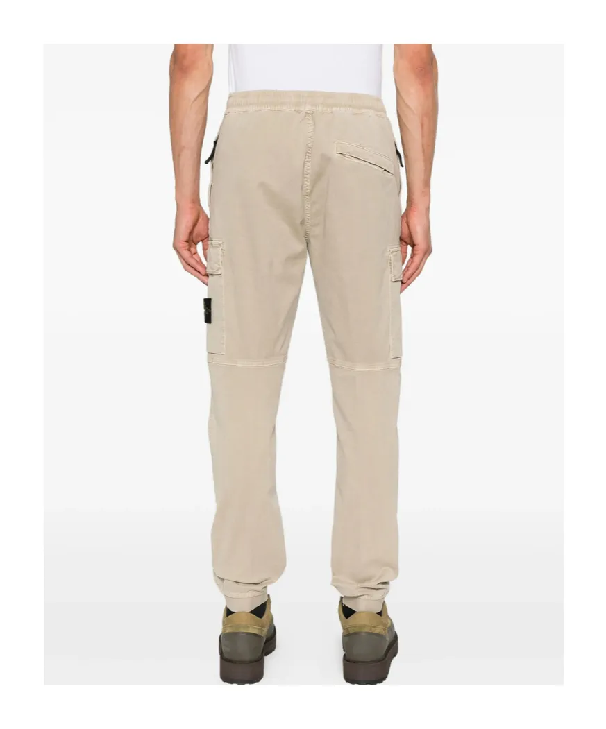 Stone Island Logo Patch Cargo Trousers