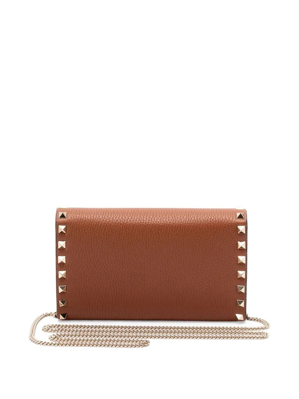 Studded Leather Chain Shoulder Bag