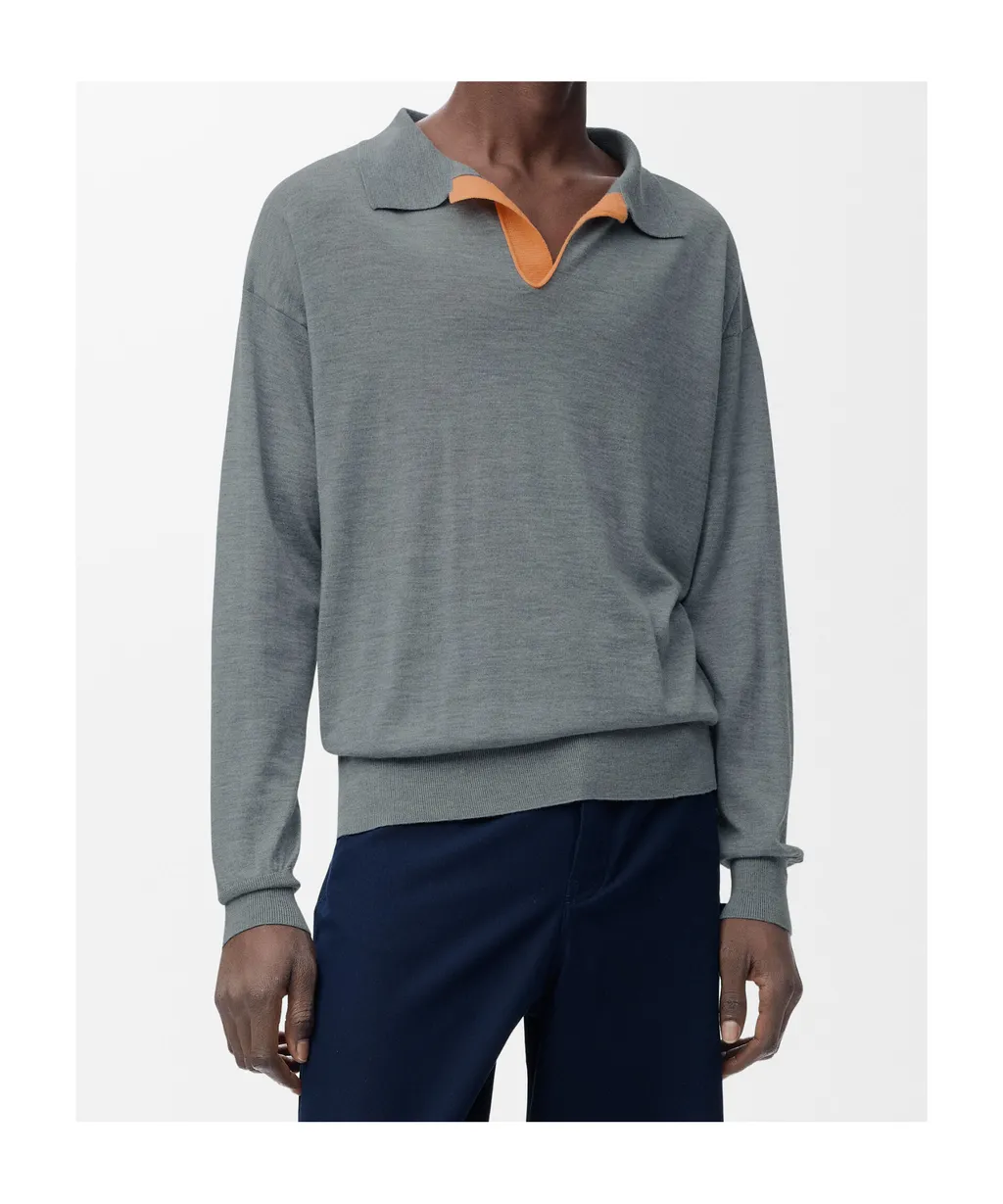 Polo Sweater In Wool