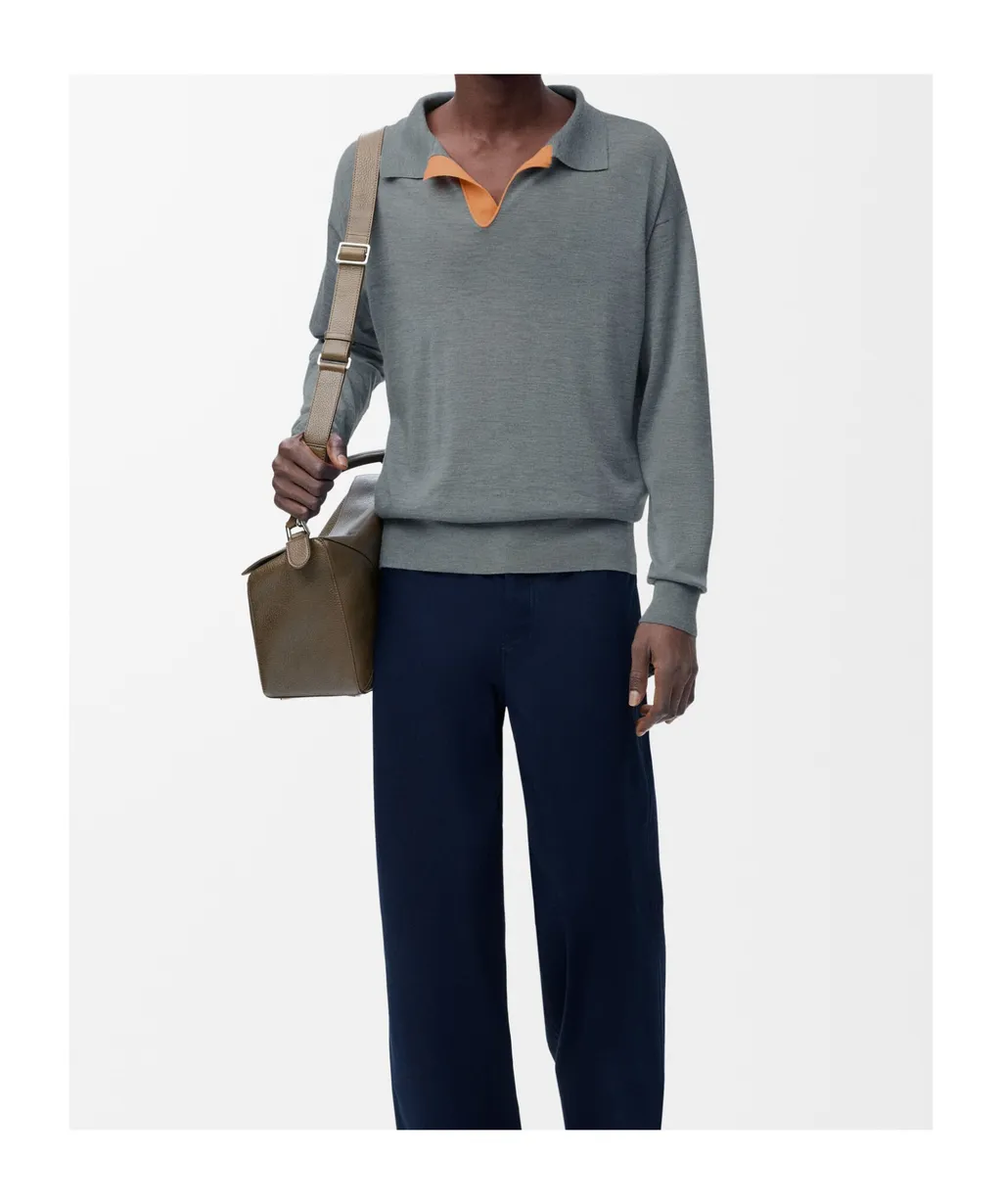 Polo Sweater In Wool