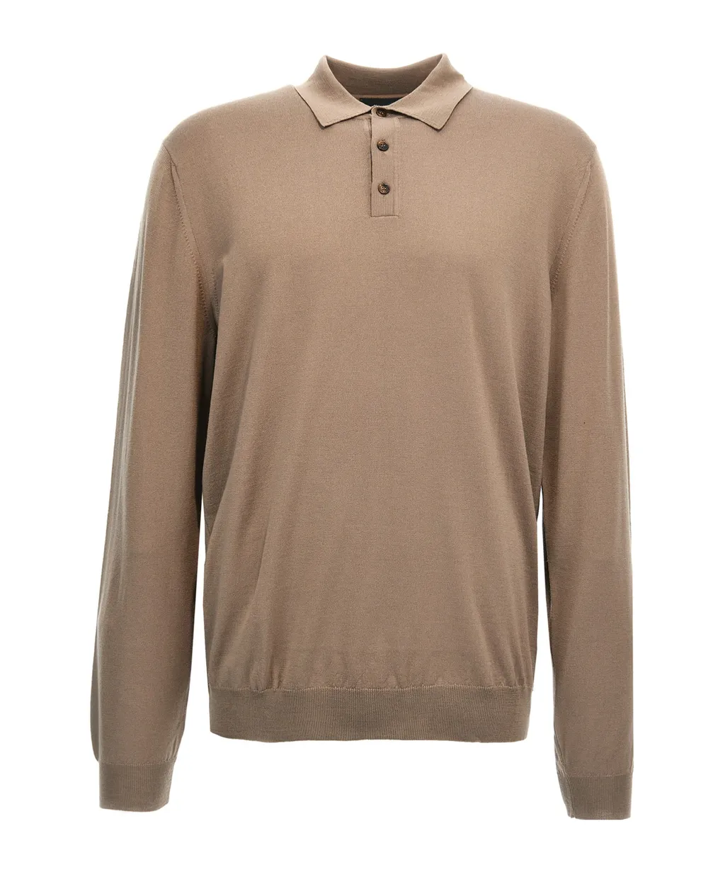 Zanone Long-Sleeve Polo Shirt