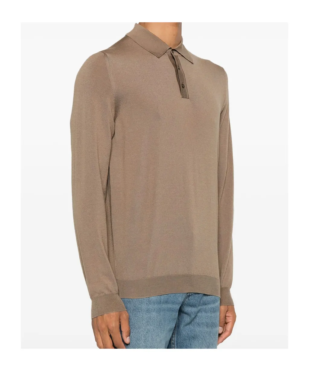 Zanone Long-Sleeve Polo Shirt