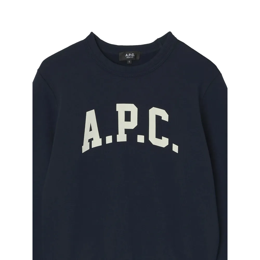 A.P.C. Logo Printed Crewneck Sweatshirt