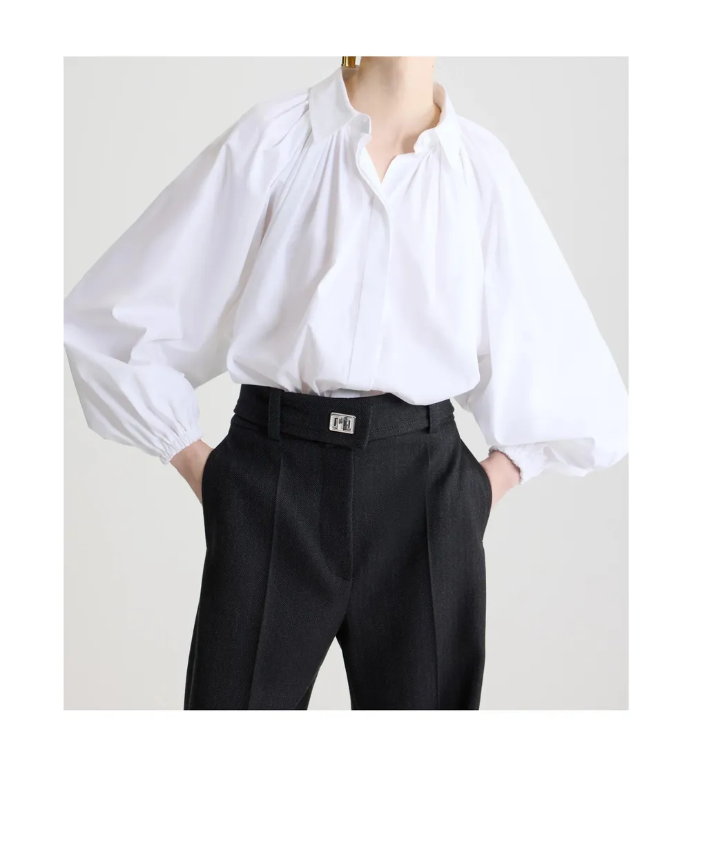 Patou Collared Bubble Blouse