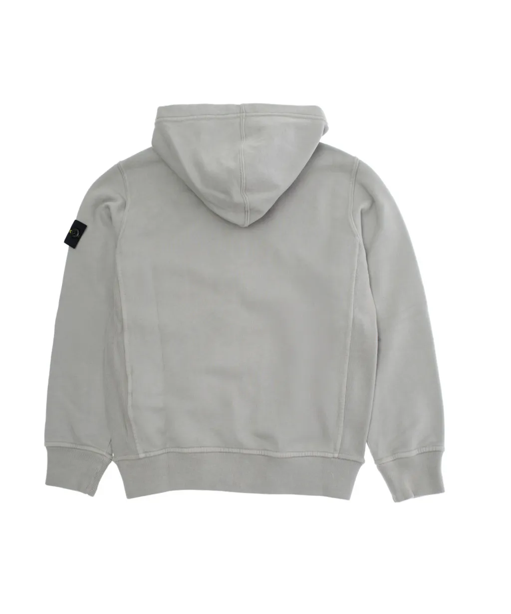 Stone Island Junior Compass Patch Zip Up Hoodie