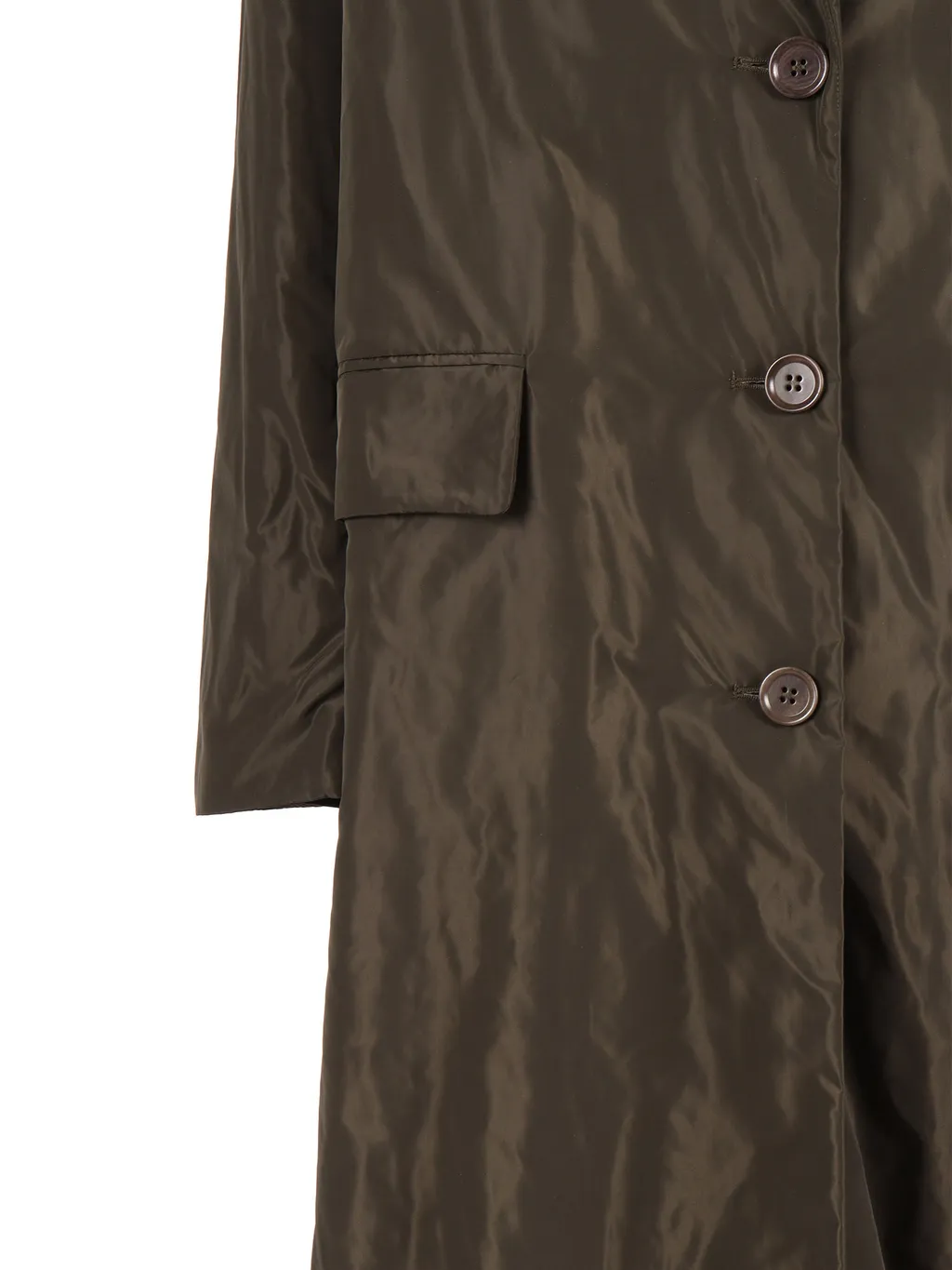 Button-Front Flap Pocket Coat