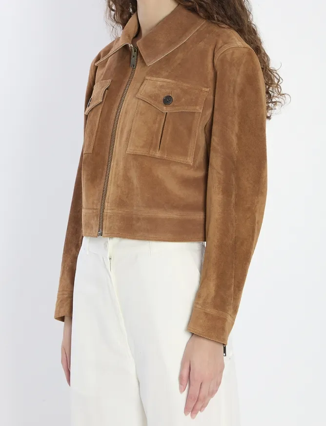Arma Cropped Suede Jacket