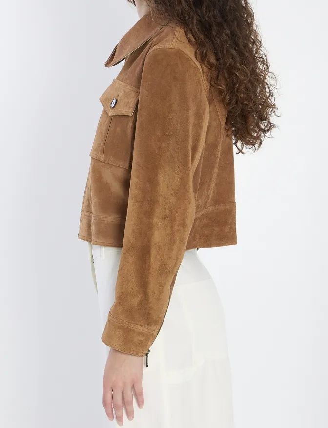 Arma Cropped Suede Jacket