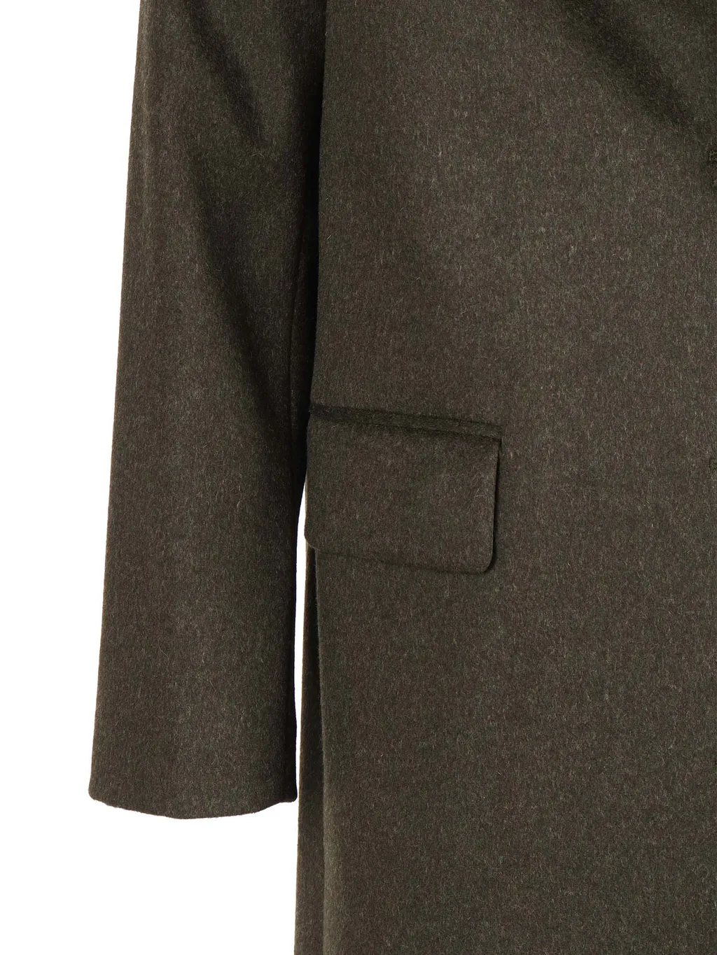 Three-Button Wool Coat
