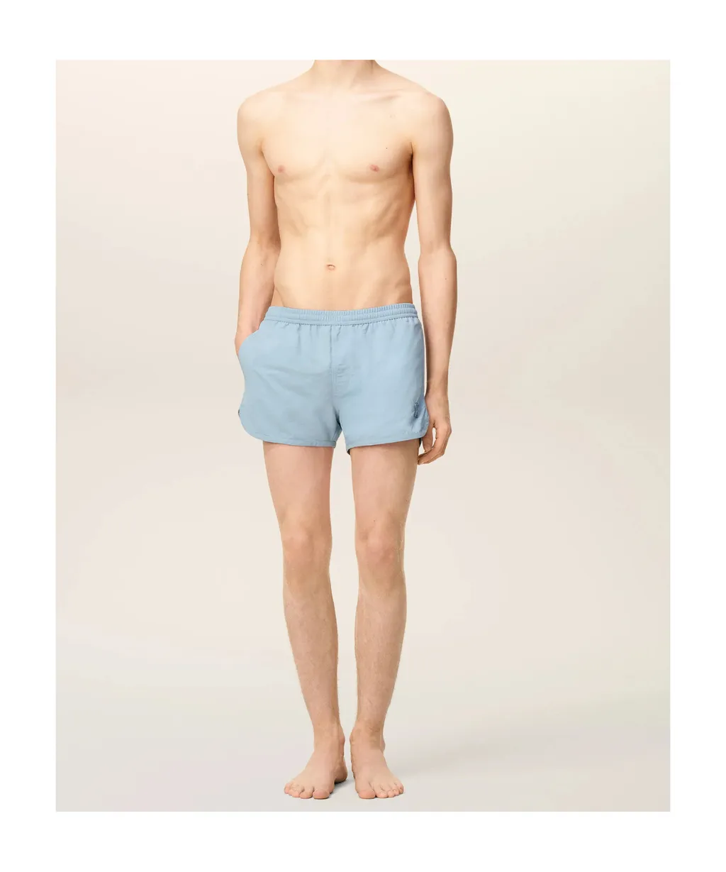 Ami Paris Logo Patch Swim Shorts