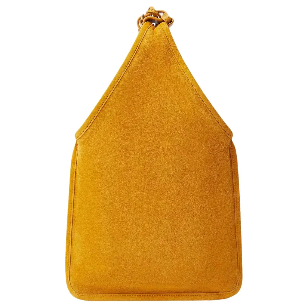 Suede Handbag With Tassels
