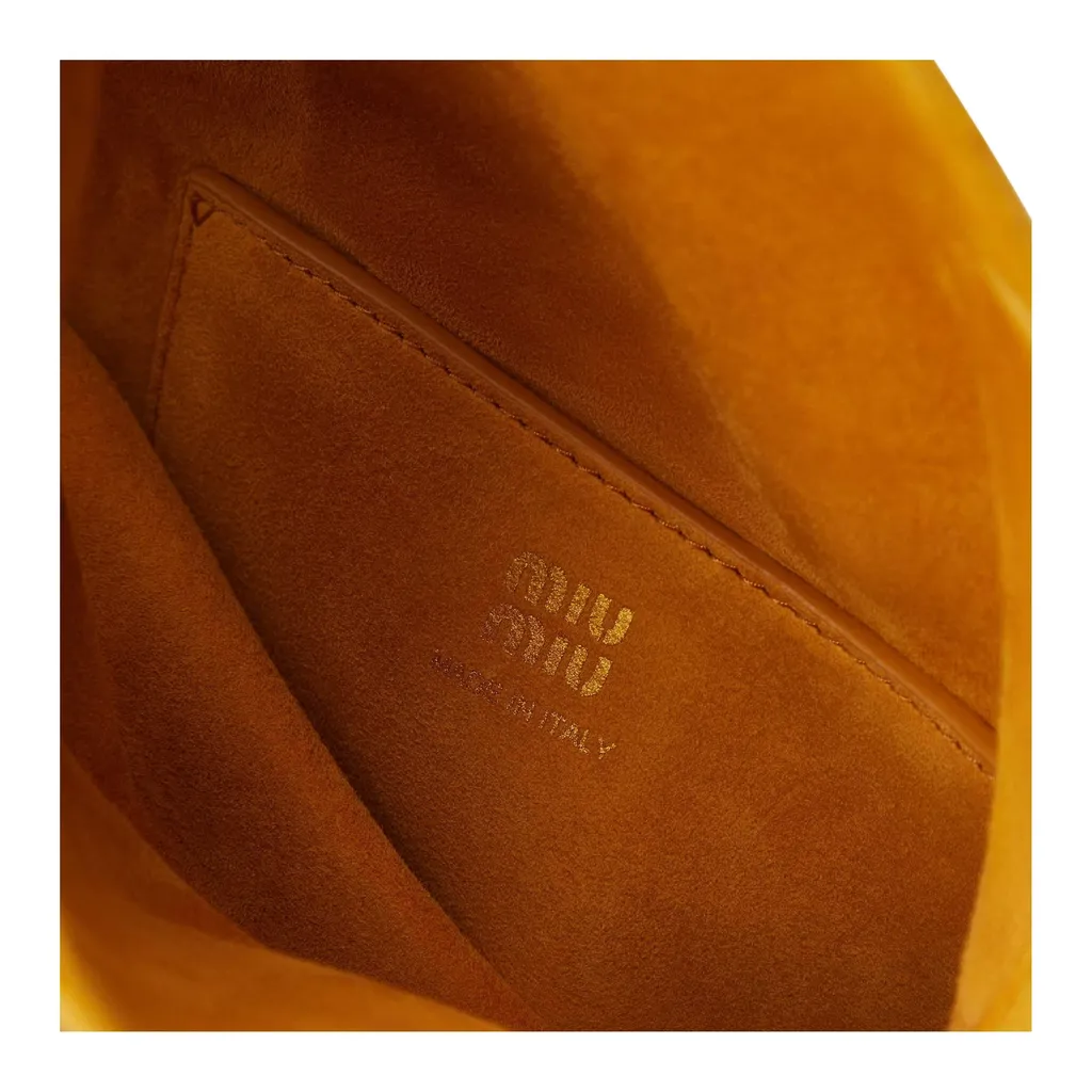 Suede Handbag With Tassels