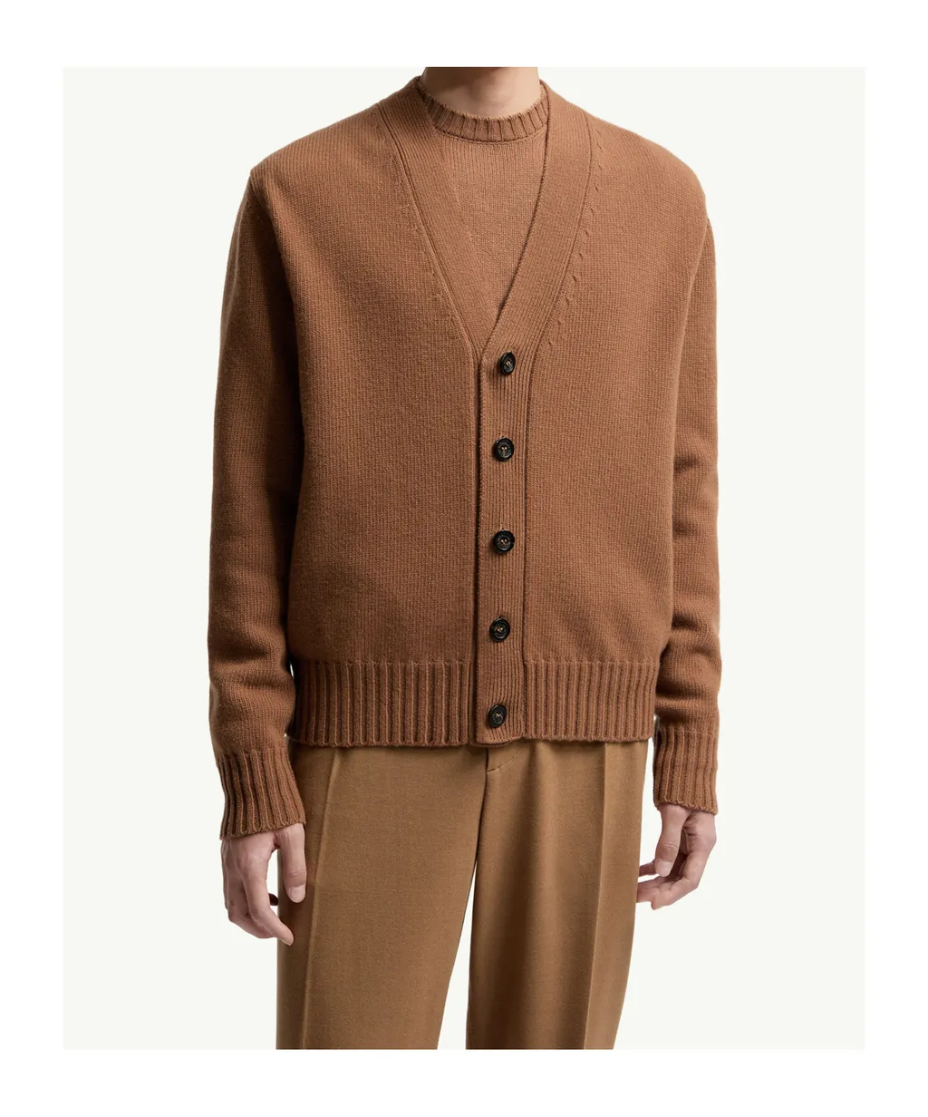 Moncler V-Neck Button-Up Cardigan
