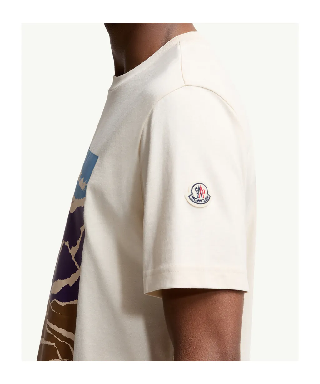 Mountain Print Cotton T-Shirt