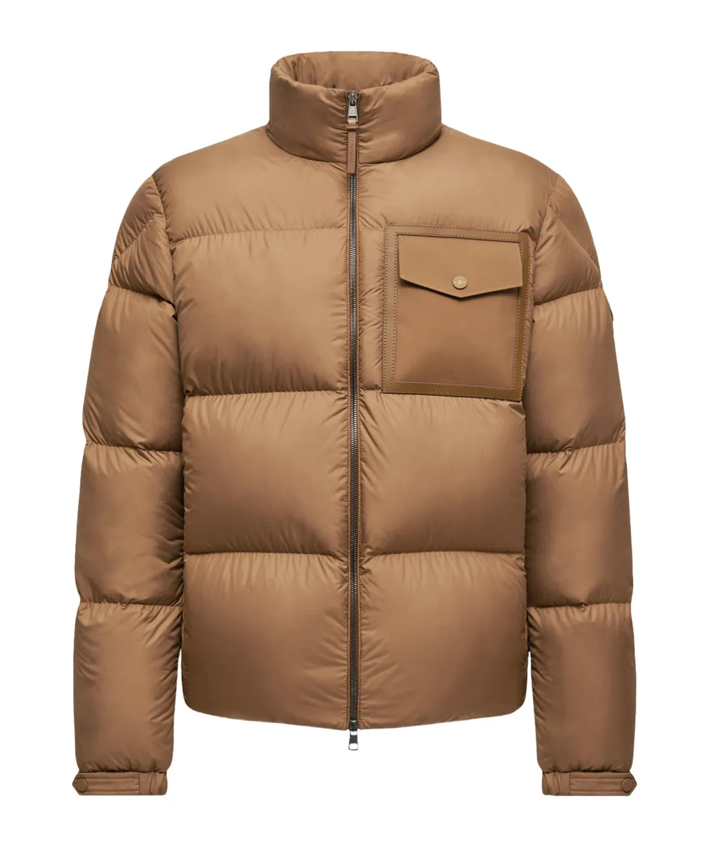 Moncler Chinon Square-Quilted Short Puffer Jacket