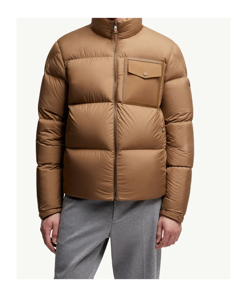 Moncler Chinon Square-Quilted Short Puffer Jacket