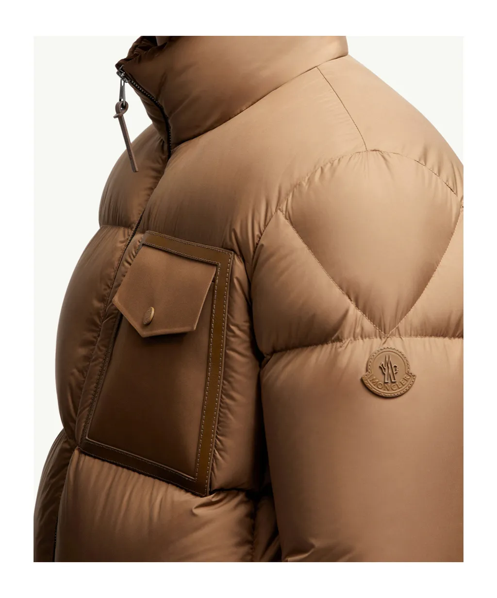 Moncler Chinon Square-Quilted Short Puffer Jacket