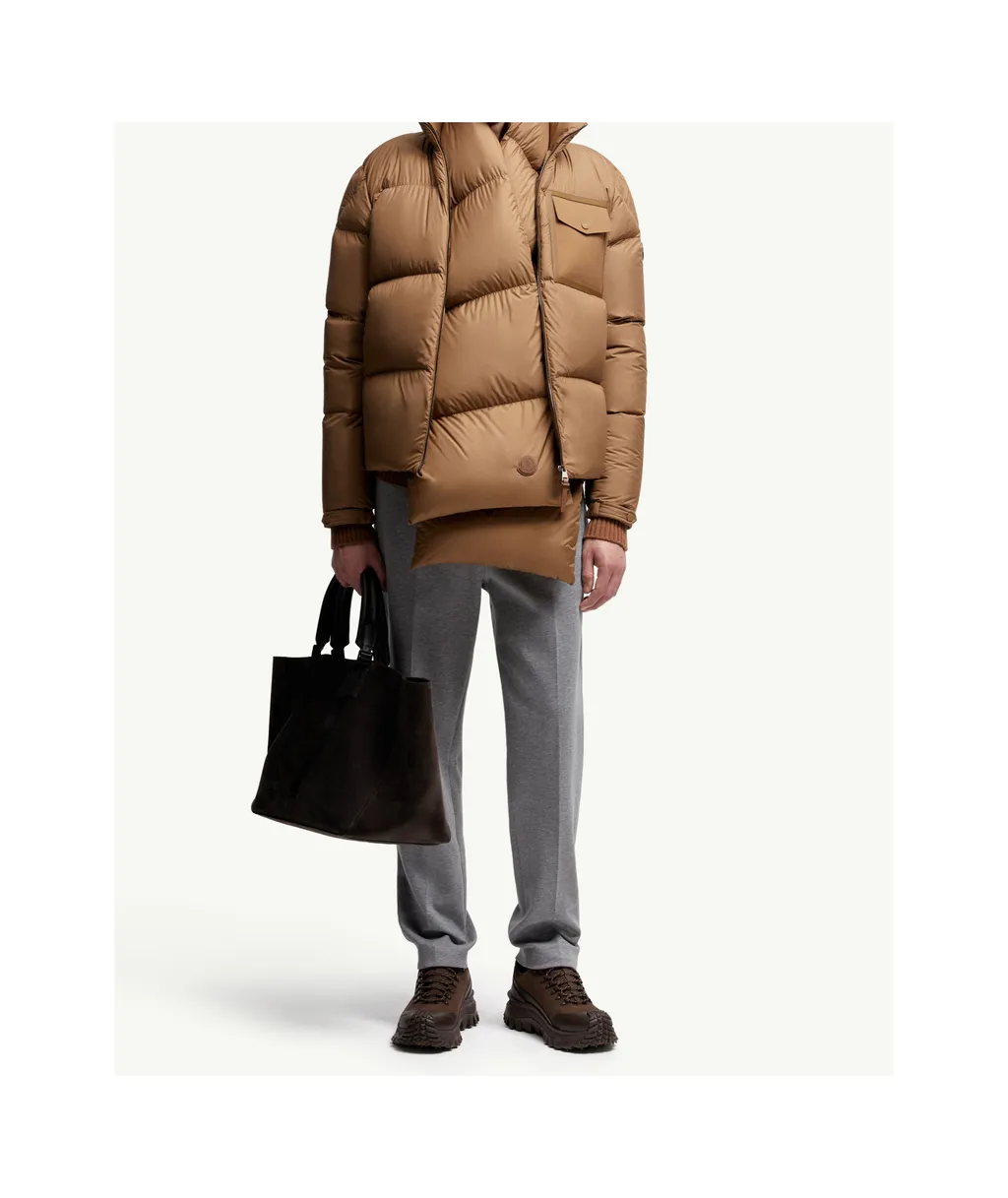 Moncler Chinon Square-Quilted Short Puffer Jacket