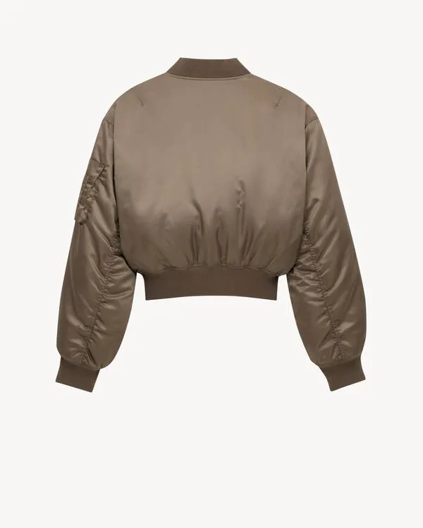 Bomber Jacket In Water-Repellent Nylon Serge