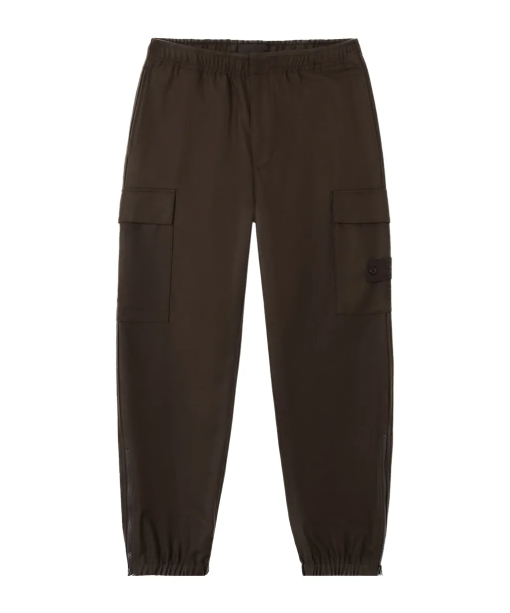 Loose-Fit Cargo Trousers With Elasticated Zipped Cuffs