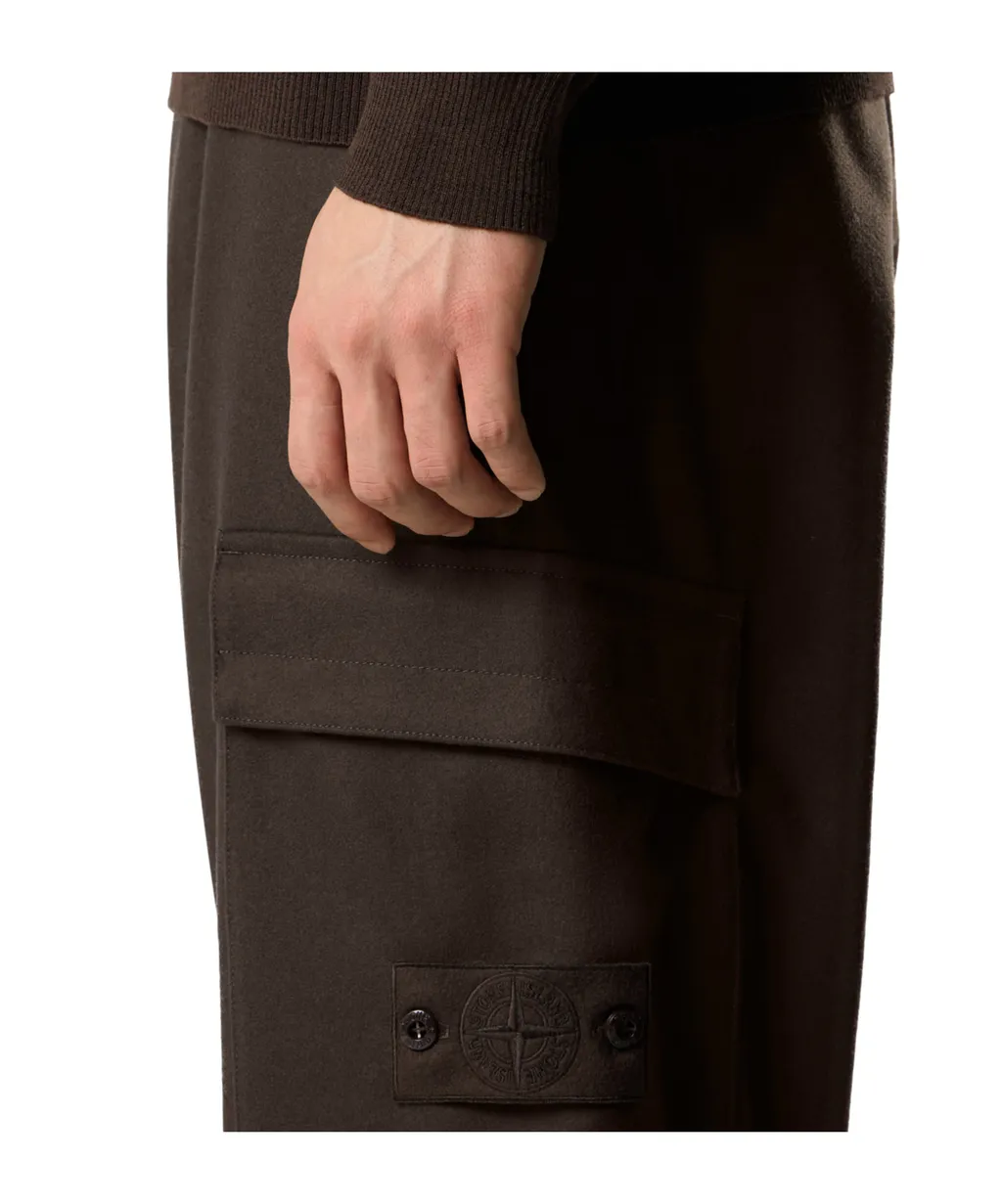 Loose-Fit Cargo Trousers With Elasticated Zipped Cuffs