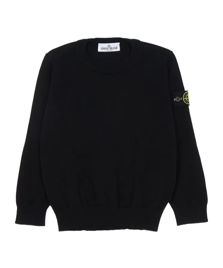 Compass-Badge Crew-Neck Sweater