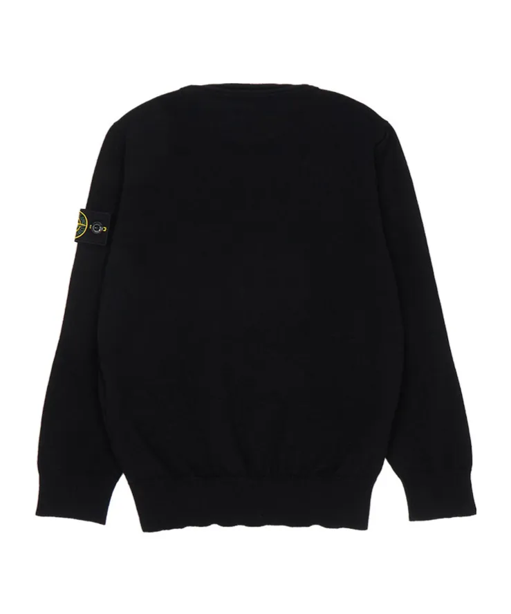 Compass-Badge Crew-Neck Sweater